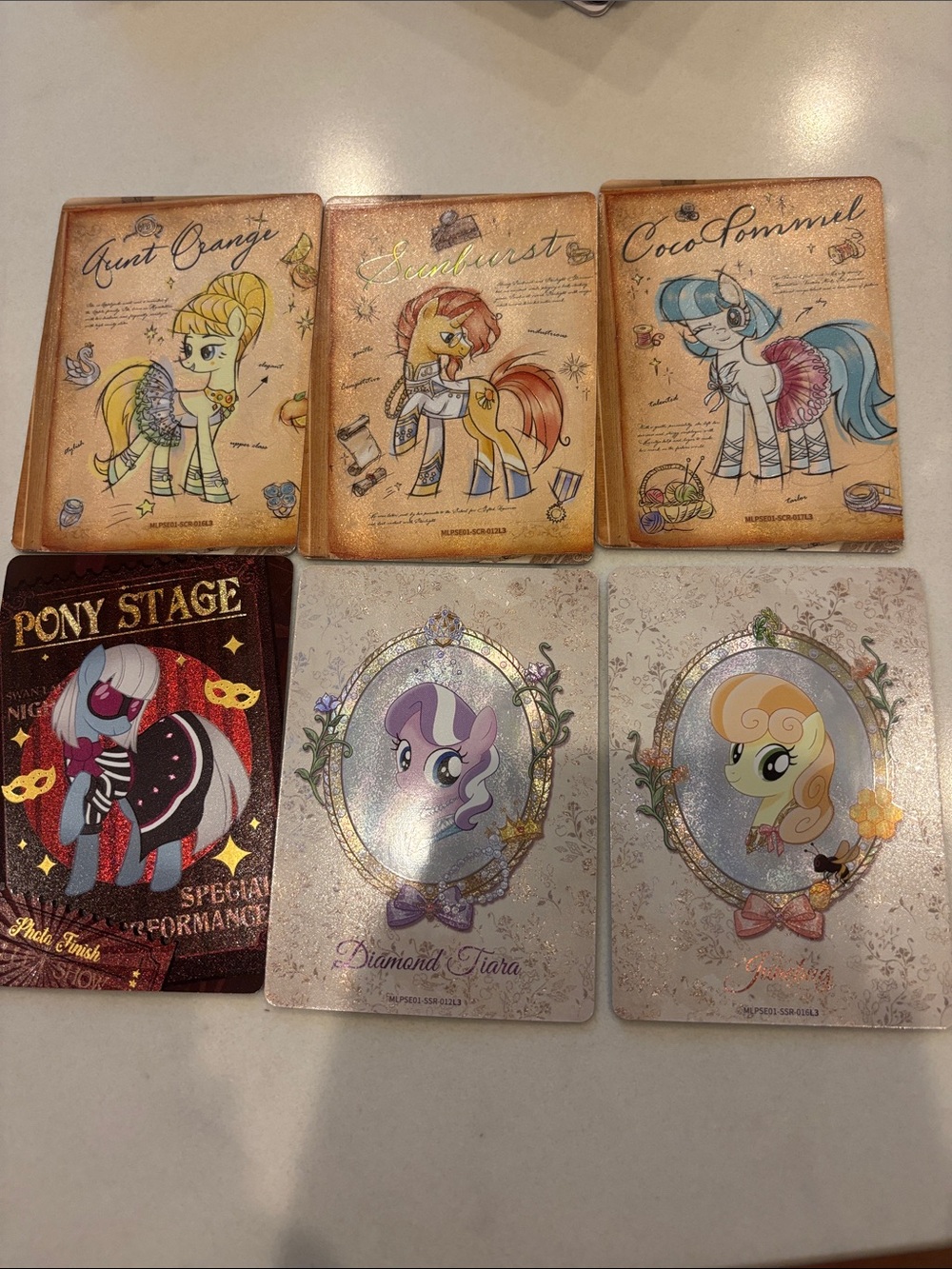 My Little Pony Kayou Starry Edition Card SSR, UR, SCR